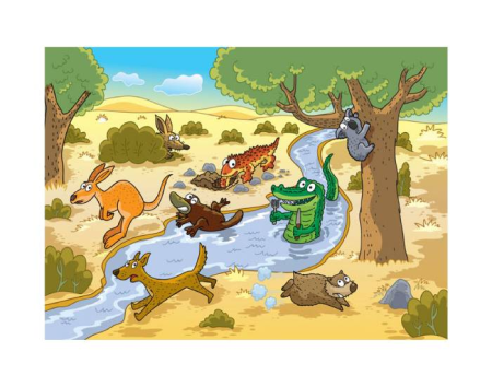 Звери Австралии для детей