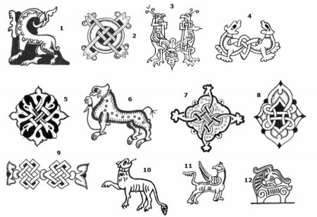 Древнерусский орнамент зооморфный