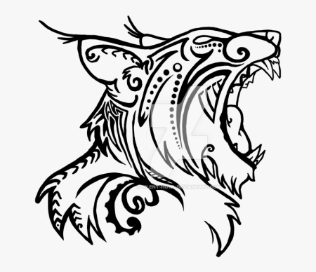 Стилизованная морда рыси