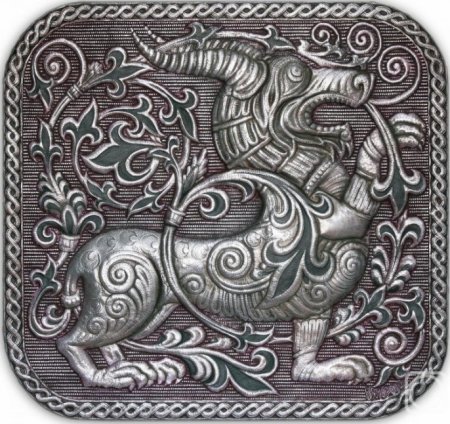 Индрик зверь изразец