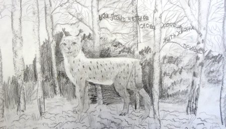 Рисунок на тему животные Кузбасса