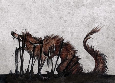 Страшные рисунки животных