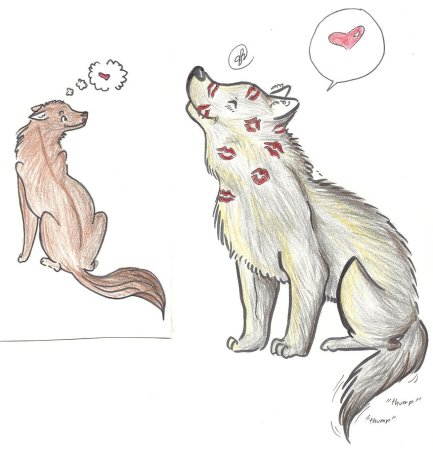 Самый легкий и маленький рисунок волчонка