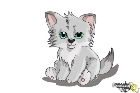 Маленький Волчонок мультяшный