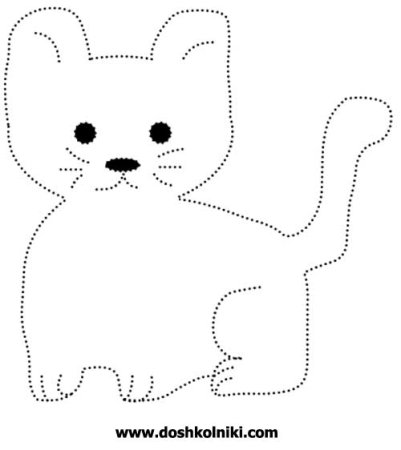 Рисование по точкам котики