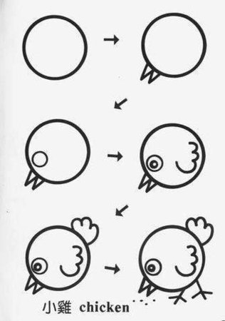 Рисование из кругов для детей