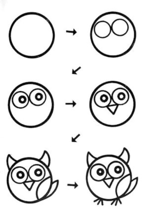 Детские рисунки из круга
