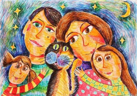 Семья рисунок