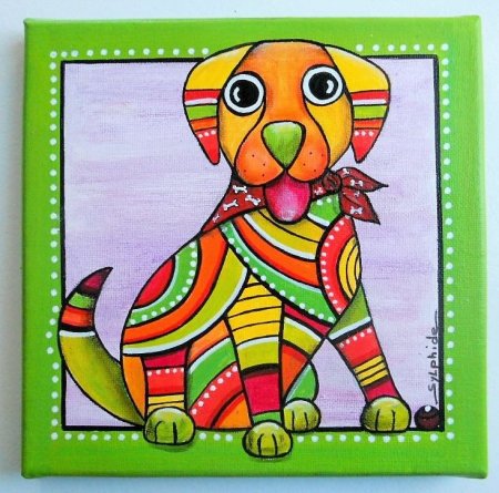 Витраж животные для детей