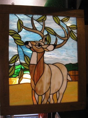 Витраж с животными