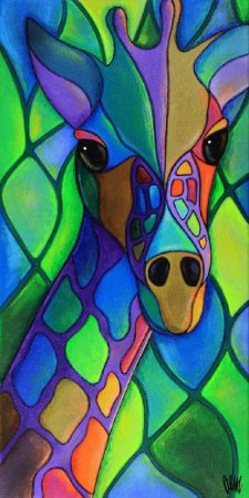 Витраж животных