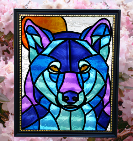 Витраж волк