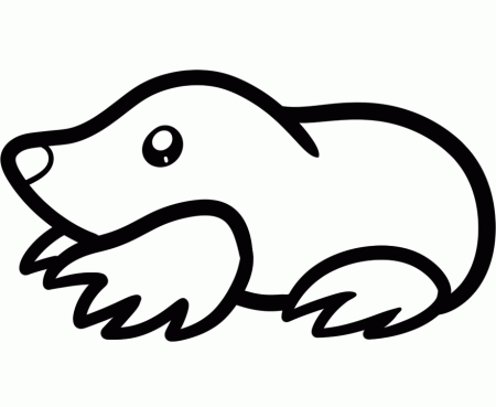 Крот Векторная Графика