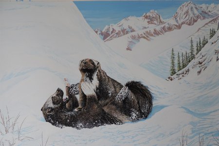 Росомаха животное арт