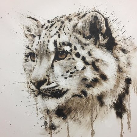 Ирбис акварель