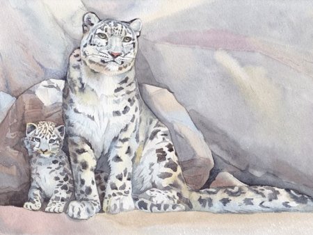 Художник Акимова снежный Барс