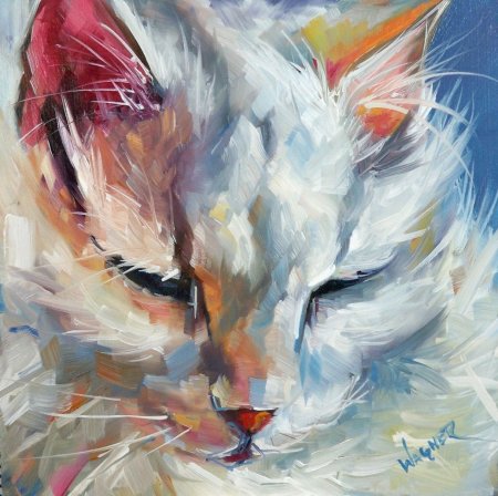 Кот мастихином