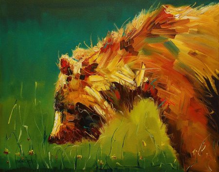 Животные мазками