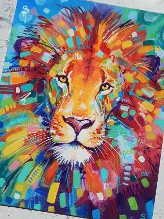 Лев мастихином картина