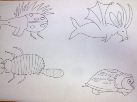 Животные которых не существует рисунки