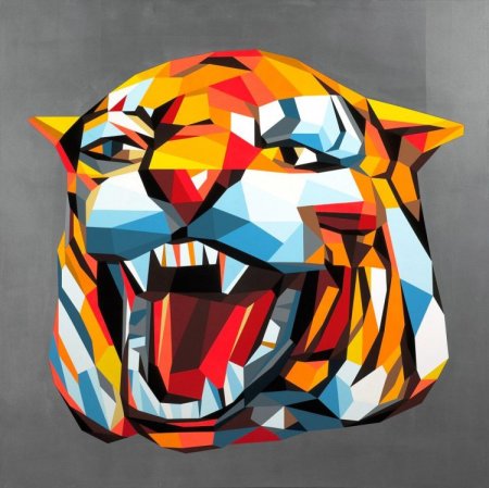 Животное в стиле кубизма