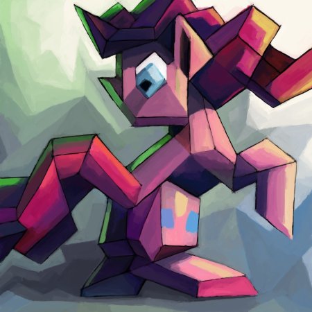 Животные в стиле кубизм