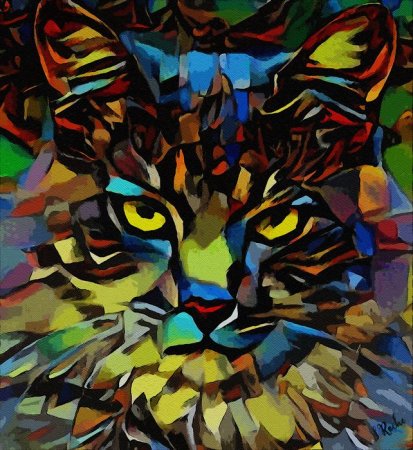 Животные в стиле кубизм