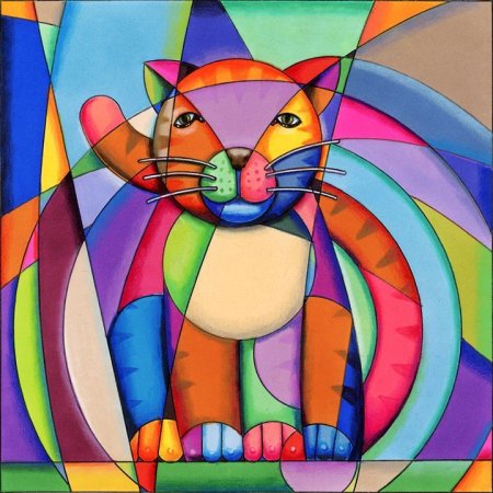 Кубизм Пикассо кот