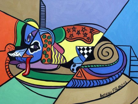 Кубизм Пикассо кот