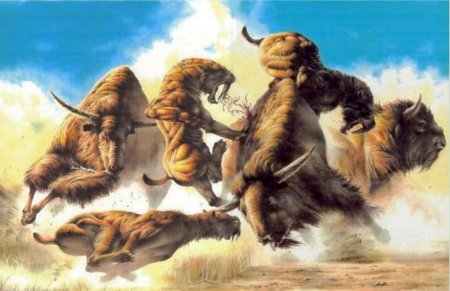 Кайнозойская Эра Смилодон