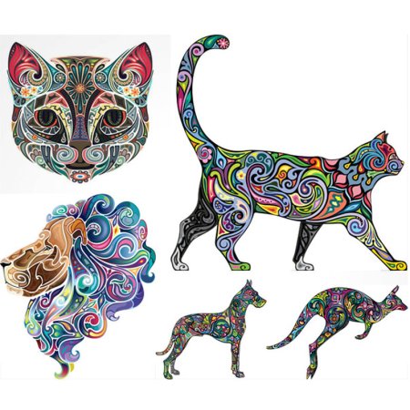 Стилизованные кошки