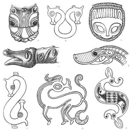 Скифский звериный стиль тату