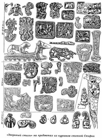 Скифо-Сибирский звериный стиль тату