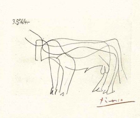 Бык и линия Пикассо