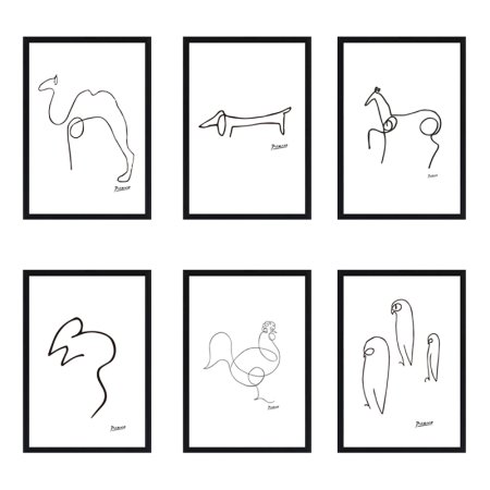 Пабло Пикассо одной линией