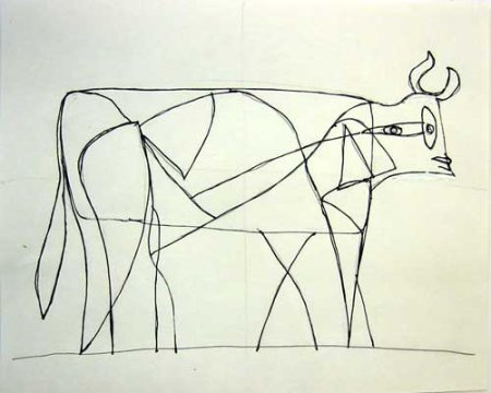 Пикассо картины линией