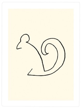 Пикассо зарисовки животных линией