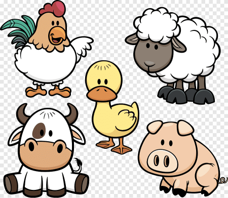 Животные фермы вектор