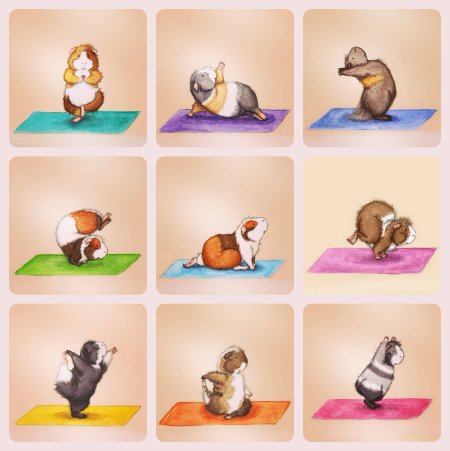 Йога для детей животные