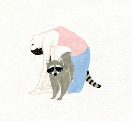 Йога животные иллюстрация