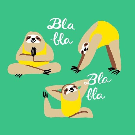 Ленивец йога вектор