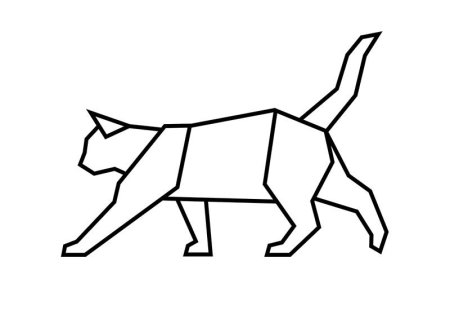 Котэ из геометрических фигур