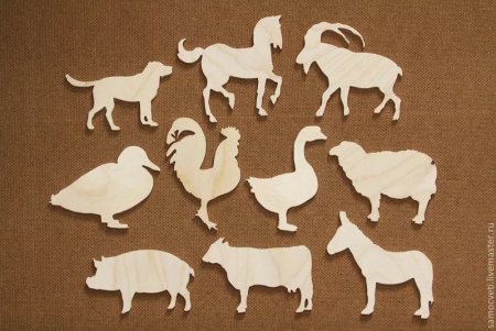 Фигурки животных из фанеры
