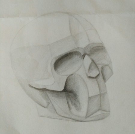 Давид гипсовая голова обрубовка