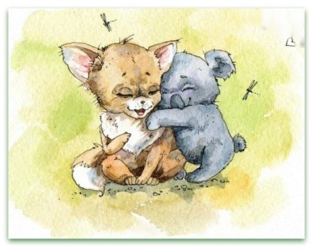 Милые открытки акварелью с надписями