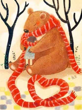 Обнимашки иллюстрация