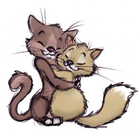 Обнимашки мультяшные