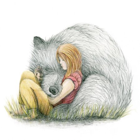 Ежик обнимает