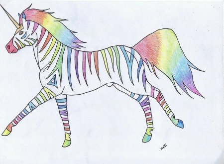 Единорог для срисовки