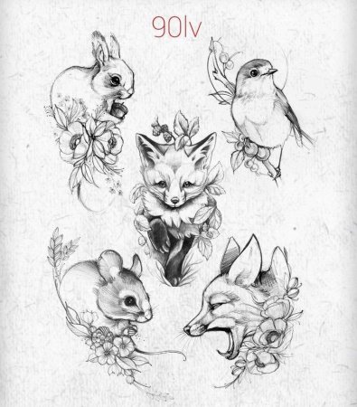 Акварельные зверюшки